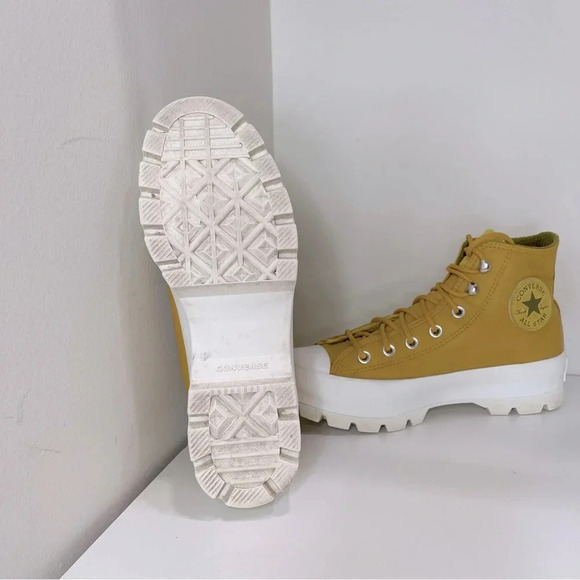 Converse Chuck Taylor All Star Leather Lugged High Top sneaker gortex waterproof - Picture 12 of 14